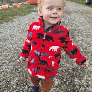 Hatley Toddler Boys Fuzzy Fleece Zip-Up Jacket